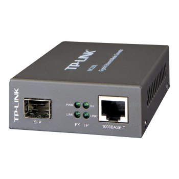 TP-LINK MC220L - Medienkonverter - 1GbE - 1000Base-LX, 1000Base-SX, 1000Base-LH - RJ-45 / SFP (mini-GBIC)