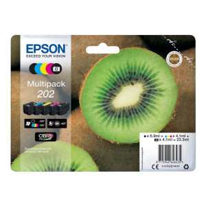 Epson Multipack 202 - 5er-Pack - Schwarz, Gelb, Cyan,...