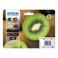 Epson Kiwi Multipack 5-colours 202XL Claria Premium Ink - Resa elevata (XL) - Inchiostro a base di pigmento - Inchiostro colorato - 13,8 ml - 8,5 ml - 5 pz