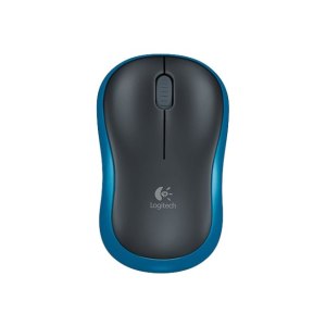 Logitech M185 - Ambidestro - Ottico - RF Wireless - 1000 DPI - Nero - Blu