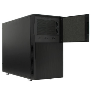 Nanoxia Deep Silence 4 - Tower - micro ATX - ohne Netzteil - Dark Black - USB/Audio