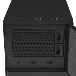 Nanoxia Deep Silence 4 - Tower - micro ATX - ohne Netzteil - Dark Black - USB/Audio