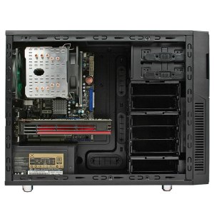 Nanoxia Deep Silence 4 - Tower - micro ATX - ohne Netzteil - Dark Black - USB/Audio