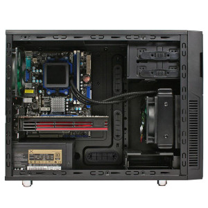 Nanoxia Deep Silence 4 - Tower - micro ATX - ohne Netzteil - Dark Black - USB/Audio