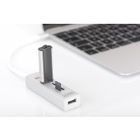 DIGITUS USB Type-C OTG 3-Port HUB + Card Reader