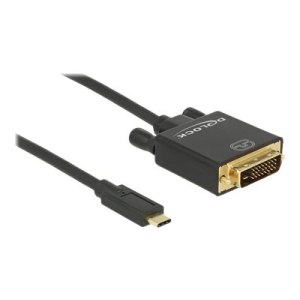 Delock 2m - USB-C/DVI 24+1 - 3840 x 2160 Pixel