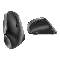 Cherry MW 4500 - Vertikale Maus - ergonomisch - Für Rechtshänder - optisch - 6 Tasten - kabellos - 2.4 GHz - kabelloser Empfänger (USB)