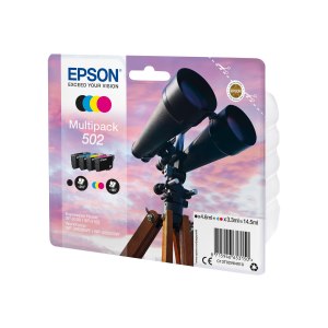 Epson Multipack 4-colours 502 Ink - Rendimiento estándar - Tinta a base de pigmentos - Tinta a base de colorante - 4,6 ml - 3,3 ml - 4 pieza(s)