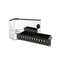 DIGITUS CAT 6, Class E Patch Panel, shielded, black