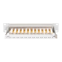 DIGITUS CAT 6, Class E Patch Panel, shielded, grey