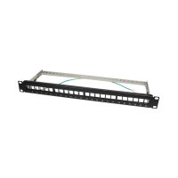 LogiLink Patch Panel - STP - RJ-45 X 24 - Schwarz, RAL 9005