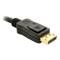 Delock Cable Displayport 1m male - male Gold - 1 m - Nero - Maschio/Maschio