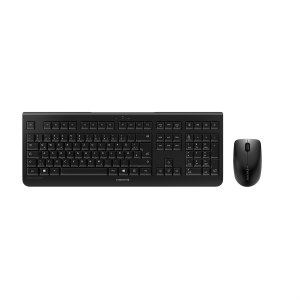 Cherry DW 3000 - Senza fili - RF Wireless - Interruttore a chiave meccanica - QWERTZ - Nero - Mouse incluso