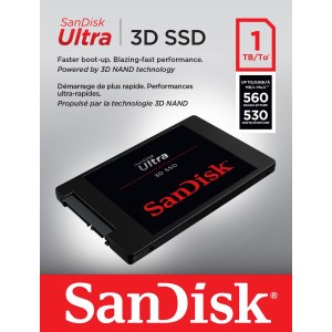 SanDisk Ultra 3D - 1 TB SSD - intern - 2.5" (6.4 cm)