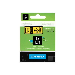 Dymo D1 - Self-adhesive - black on yellow