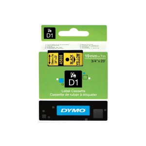 Dymo D1 - Self-adhesive - black on yellow