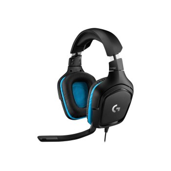 Logitech G G432 - Cuffia - Padiglione auricolare - Giocare - Nero - Blu - Stereofonico - Manopola