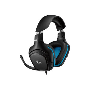 Logitech G G432 - Cuffia - Padiglione auricolare - Giocare - Nero - Blu - Stereofonico - Manopola