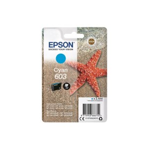 Epson 603 - 2.4 ml - Cyan - original - Blisterverpackung