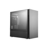 Cooler Master Silencio S400 - Mini Tower - PC - Black - micro ATX - Mini-ITX - Plastic - Steel - Tempered glass - 16.6 cm