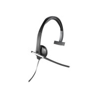 Logitech USB Headset Mono H650e - Cuffia - Padiglione auricolare - Ufficio/Call center - Nero - Grigio - Monofonico - Cablato