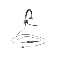 Logitech USB Headset Mono H650e - Cuffia - Padiglione auricolare - Ufficio/Call center - Nero - Grigio - Monofonico - Cablato