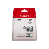 Canon PG-560 / CL-561 Multipack - 2er-Pack - Schwarz, Farbe (Cyan, Magenta, Gelb)