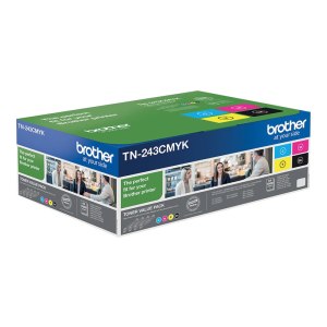 Brother TN243CMYK Value Pack - 4er-Pack - Schwarz, Gelb,...