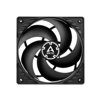 Arctic P12 PWM (Black/Black) Pressure-optimised 120 mm Fan with PWM - Cooler - 12 cm - 1800 RPM - 24.5 dB - 56.3 cfm - 95.65 m³/h