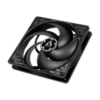 Arctic P12 PWM (Black/Black) Pressure-optimised 120 mm Fan with PWM - Cooler - 12 cm - 1800 RPM - 24.5 dB - 56.3 cfm - 95.65 m³/h