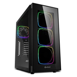 Sharkoon TG6 RGB - Midi ATX Tower - PC - Nero - ATX,Micro...