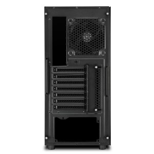 Sharkoon TG6 RGB - Tower - ATX - Seitenteil mit Fenster (gehärtetes Glas) - keine Spannungsversorgung - Schwarz - USB/Audio