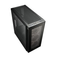 Sharkoon TG6 RGB - Tower - ATX - Seitenteil mit Fenster (gehärtetes Glas) - keine Spannungsversorgung - Schwarz - USB/Audio