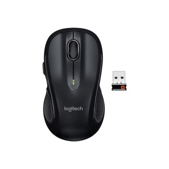 Logitech M510 - Maus - Für Rechtshänder - Laser - 5 Tasten - kabellos - 2.4 GHz - kabelloser Empfänger (USB)