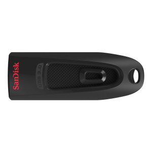 SanDisk Ultra - 128 GB - USB tipo A - 3.2 Gen 1 (3.1 Gen 1) - 100 MB/s - Lamina di scorrimento - Nero