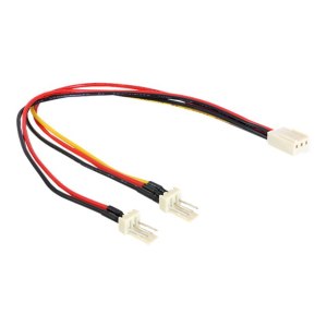 Delock power splitter for fans - Molex, 3-pin (M)