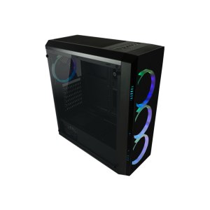 LC-Power Gaming 703B Quad-Lux - Tower - ATX - Seitenteil mit Fenster (gehärtetes Glas)