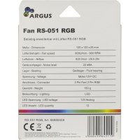 Inter-Tech Argus RS-051 RGB - Case fan - 120 mm
