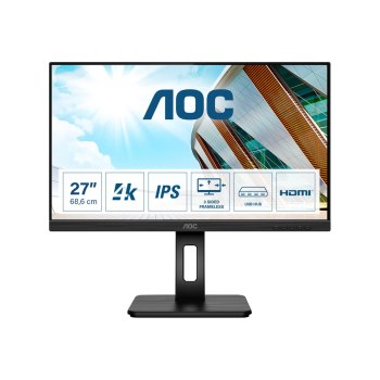 AOC P2 U27P2 - 68,6 cm (27") - 3840 x 2160 Pixel - 4K Ultra HD - LED - 4 ms - Nero