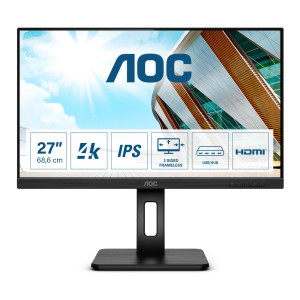 AOC P2 U27P2 - 68,6 cm (27") - 3840 x 2160 Pixel - 4K Ultra HD - LED - 4 ms - Nero