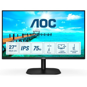 AOC 27B2H Computerbildschirm 68,6 cm (27 Zoll) 1920 x 1080 Pixel Full HD LED Schwarz