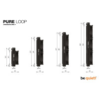 Be Quiet! Pure Loop 360mm - Prozessor-Flüssigkeitskühlsystem - (für: AM3, LGA1155, AM3+, LGA2011, LGA1150, LGA2011-3, LGA1151, LGA2011 (Square ILM)