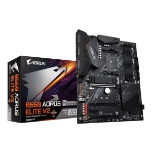 Gigabyte B550 AORUS Elite V2 - 1.0 - Motherboard - ATX - Socket AM4 - AMD B550 Chipsatz - USB-C Gen1, USB 3.2 Gen 1, USB 3.2 Gen 2 - 2.5 Gigabit LAN - Onboard-Grafik (CPU erforderlich)