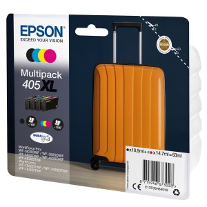 Epson 405XL Multipack - 4er-Pack - XL - Schwarz, Gelb,...