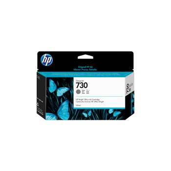 HP 730 130-ml Gray DesignJet Ink Cartridge - Standard Yield - Dye-based ink - 130 ml - 130 ml - 1 pc(s)