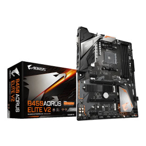 Gigabyte B450 AORUS Elite V2 - 1.0 - Motherboard - ATX - Socket AM4 - AMD B450 Chipsatz - USB 3.1 Gen 1 - Gigabit LAN - Onboard-Grafik (CPU erforderlich)