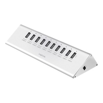 LogiLink USB2.0 10-Port Aluminum Hub