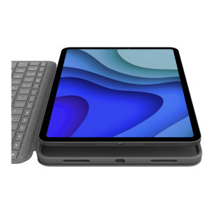 Logitech Folio Touch - Tastatur und Foliohülle - mit Trackpad - hinterleuchtet - Apple Smart connector - QWERTZ - Deutsch - Graphite - für Apple 11-inch iPad Pro (1. Generation, 2. Generation)