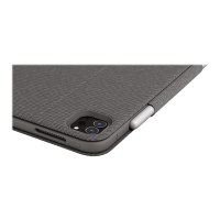 Logitech Folio Touch - Tastatur und Foliohülle - mit Trackpad - hinterleuchtet - Apple Smart connector - QWERTZ - Deutsch - Oxford Gray - für Apple 10.9-inch iPad Air (4. Generation, 5. Generation)