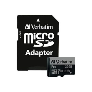 Verbatim PRO - Flash memory card (SD adapter included)